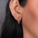 Load image into Gallery viewer, Gold Teardrop Hoop Earrings for Women | Daily Wear | Gift
