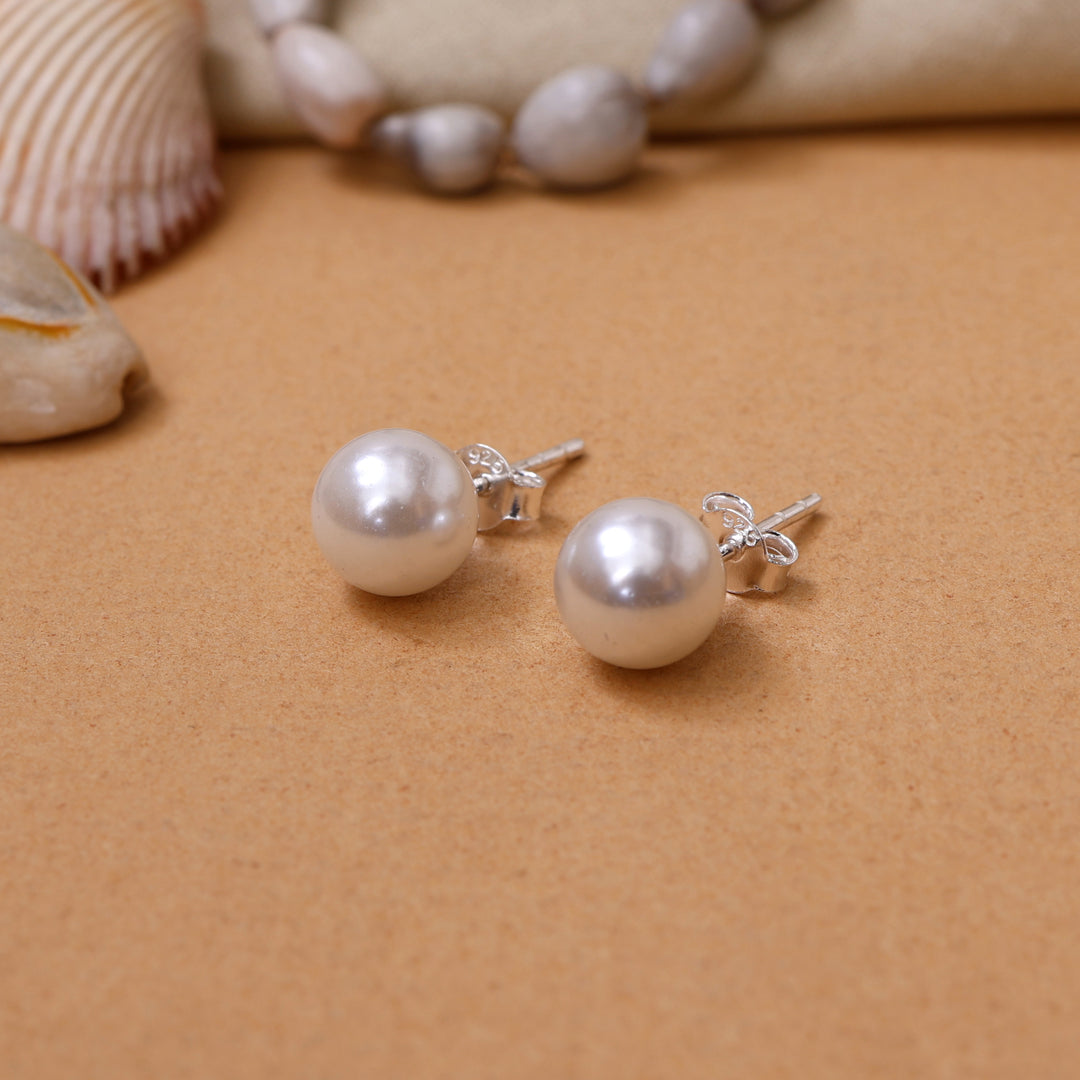 Pearl Stud Earrings for Women | Elegant Daily Wear Jewelry
