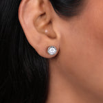 Load image into Gallery viewer, 925 Silver Cubic Zirconia Stud Earrings | Women&#39;s Jewelry Gift
