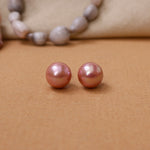 Load image into Gallery viewer, Rose Pearl Stud Earrings | For Women | Gift Jewelry

