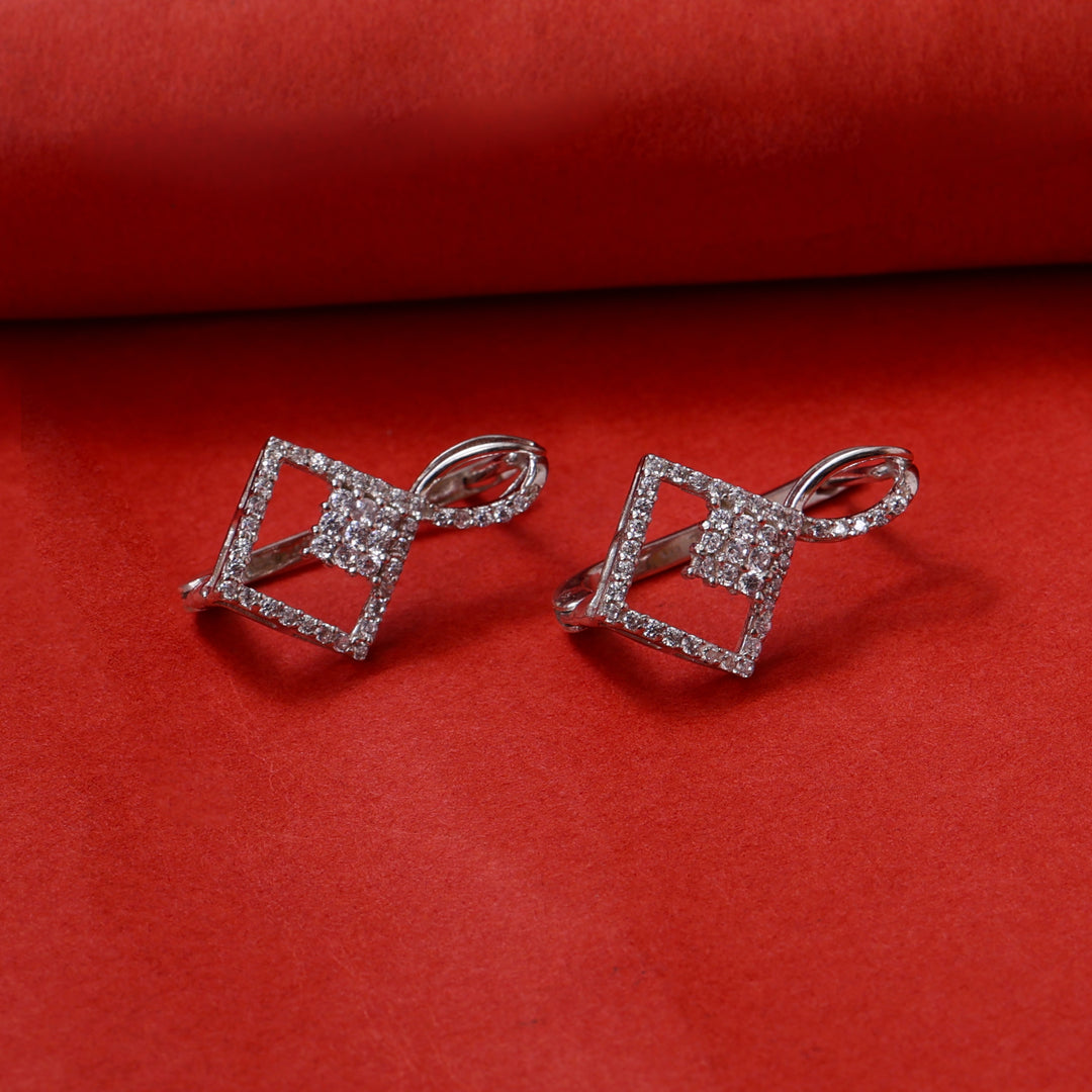 Silver Diamond Earrings for Women | Dazzling Jewelry Gift