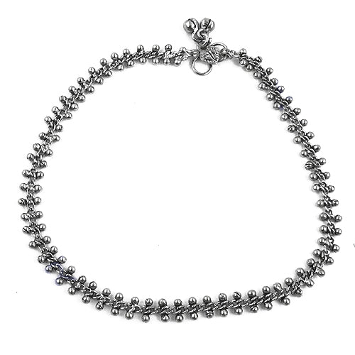 Oxidized Silver Anklet for Women | Bohemian Style | Gift