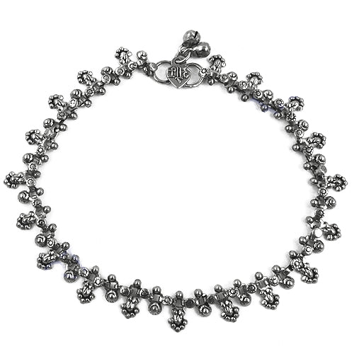 Oxidized Silver Anklet for Women | Silver Anklet for Women