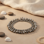 Load image into Gallery viewer, 925 Silver Oxidized Anklet for Women | Ethnic Jewelry Gift
