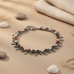 Load image into Gallery viewer, 925 Silver Flower Anklet for Women | Silver Anklet Jewelry
