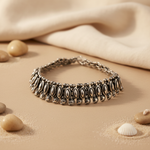 Load image into Gallery viewer, 925 Silver Oxidized Anklet for Women | Ethnic Jewelry
