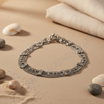 Load image into Gallery viewer, Sterling silver chain anklet with delicate design for women, perfect for daily wear.
