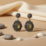 Load image into Gallery viewer, 925 Silver Labradorite Earrings for Women | Dangle Earrings
