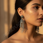Load image into Gallery viewer, 925 Sterling Silver Jhumka Earrings | Women&#39;s Indian Jewelry
