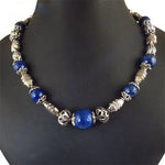 Load image into Gallery viewer, Blue Gemstone Beaded Necklace | Sterling Silver | Women's Jewelry
