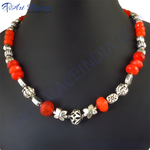 Load image into Gallery viewer, Red Gemstone Beaded Necklace for Women | Fashion Jewelry
