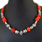 Load image into Gallery viewer, Red Gemstone Beaded Necklace for Women | Fashion Jewelry

