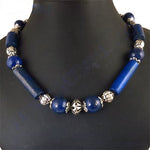 Load image into Gallery viewer, Blue Gemstone Beaded Necklace | Statement Jewelry for Women
