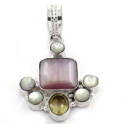 925 Silver Gemstone Pendant for Women | Statement Jewelry