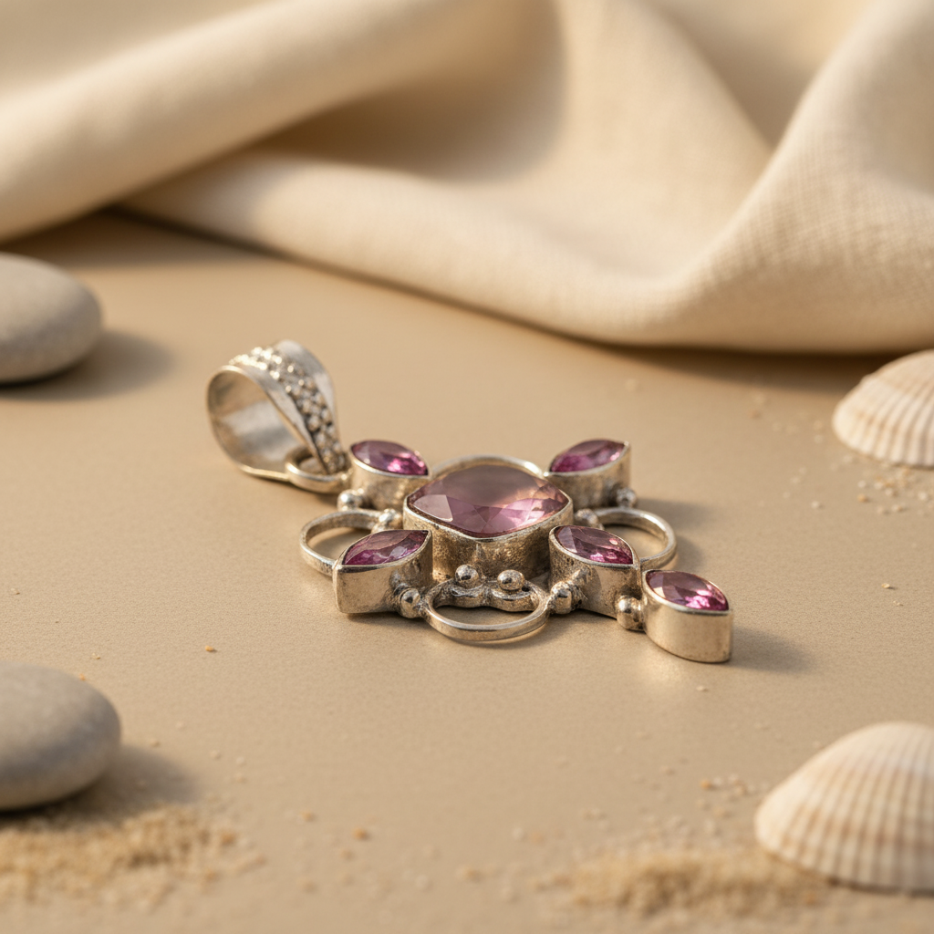 925 Silver Gemstone Pendant for Women | Statement Jewelry