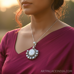 Load image into Gallery viewer, 925 Silver Pearl Pendant for Women | Gemstone Jewelry Gift
