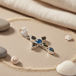 Load image into Gallery viewer, 925 Silver Chalcedony Cross Pendant for Women | Gemstone Jewelry
