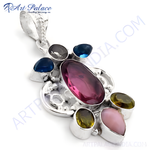 Load image into Gallery viewer, 925 Silver Gemstone Pendant for Women | Statement Jewelry
