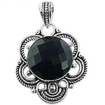 将图像加载到图库查看器中， 925 Sterling Silver Black Onyx Pendant for Women | Gemstone Jewelry
