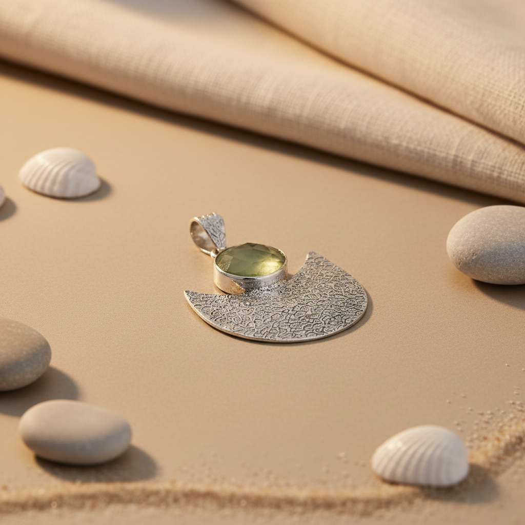 925 Silver Moonstone Pendant Necklace | Women's Gift Jewelry