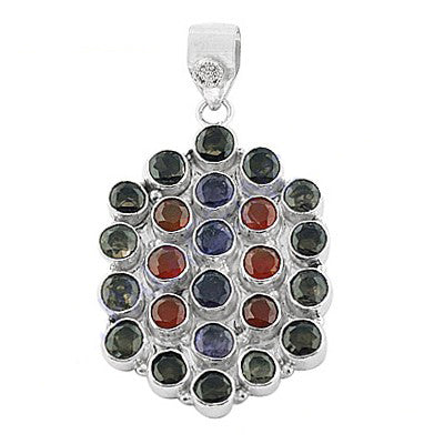 925 Silver Gemstone Pendant for Women | Colorful Jewelry