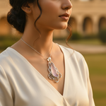 Load image into Gallery viewer, 925 Silver Rose Quartz Pendant for Women | Gemstone Jewelry
