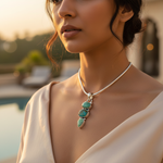 Load image into Gallery viewer, 925 Silver Turquoise Pendant for Women | Gemstone Jewelry
