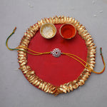 Load image into Gallery viewer, Sahasrara Chakra 925 Sterling Silver Rakhi Bracelet for Brother
