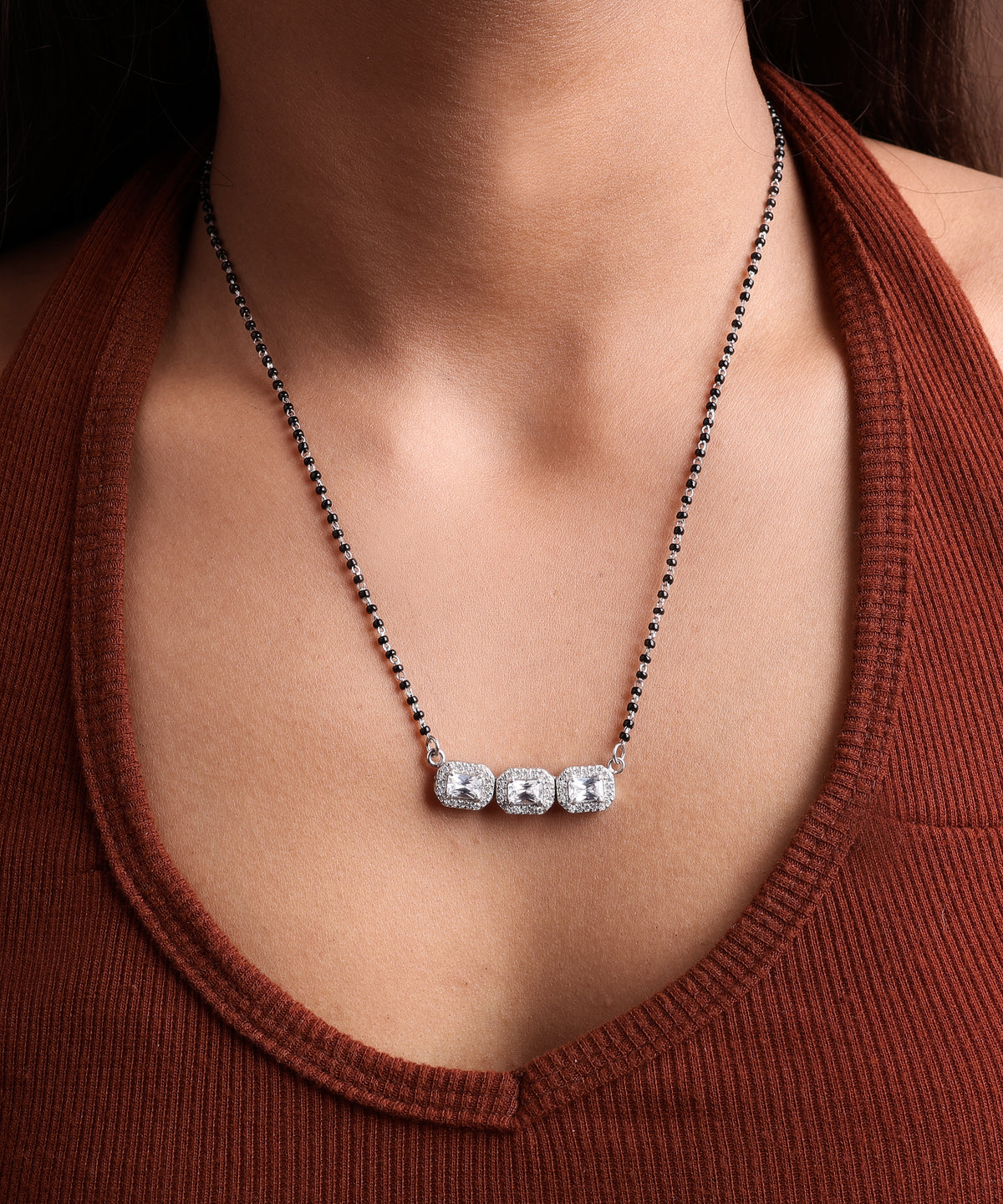 Karwa chauth 925 silver mangalsutra