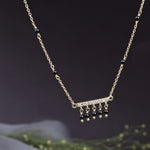 将图像加载到图库查看器中， 18K Gold Plated 925 Silver Mangalsutra
