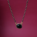 Load image into Gallery viewer, gold plating Black Onyx Bead Necklace for Women | Minimalist Jewelry

