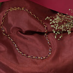 将图像加载到图库查看器中， 红色宝石串珠项链 | 金链 | 女士时尚首饰
