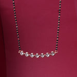 Load image into Gallery viewer, Collar Mangalsutra de oro rosa con circonitas cúbicas para mujer | Uso diario
