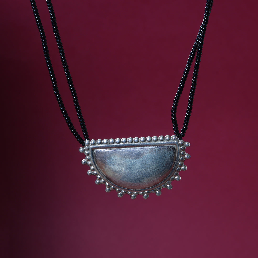 Silver Crescent Moon Pendant Necklace for Women | Gift Jewelry