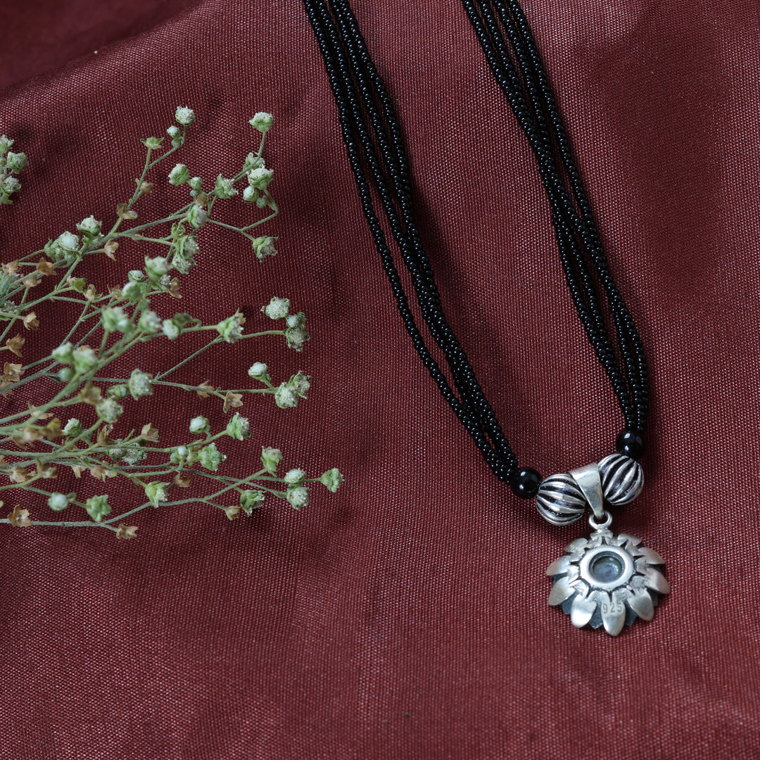 Collar con colgante de flor de plata 925 para mujer | Joyería de regalo