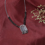 Load image into Gallery viewer, 925 Silver Black Bead Grid Pendant Necklace | Women&#39;s Jewelry
