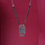 Load image into Gallery viewer, 925 Silver Black Bead Grid Pendant Necklace | Women&#39;s Jewelry
