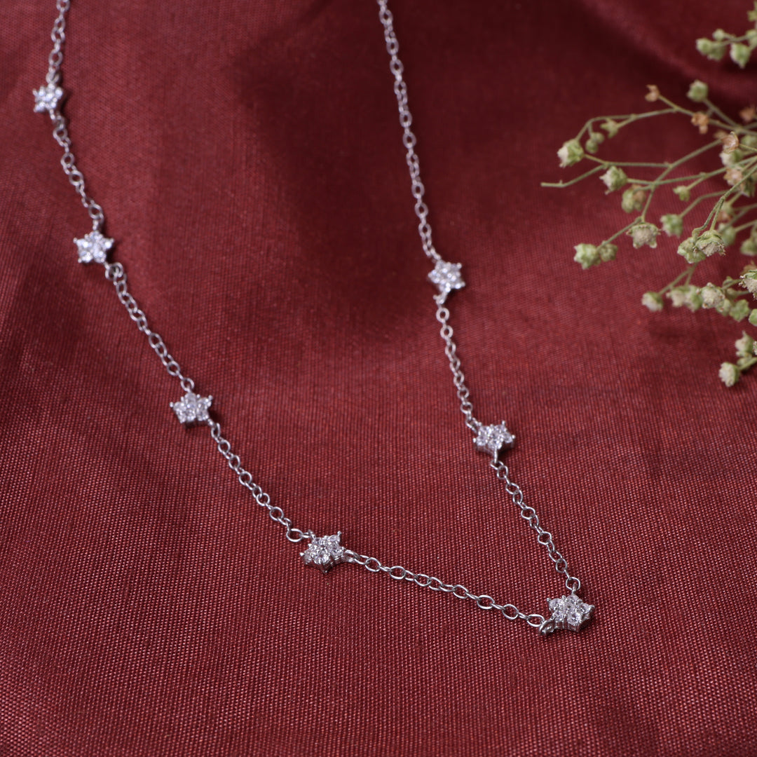925 Silver Star Charm Necklace for Women | Dainty Jewelry Gift