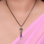 Load image into Gallery viewer, Silver Beaded Mangalsutra Necklace for Women | Traditional Jewelry
