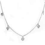 Load image into Gallery viewer, Collar con dije de flor de plata 925 para mujer | Regalo para uso diario
