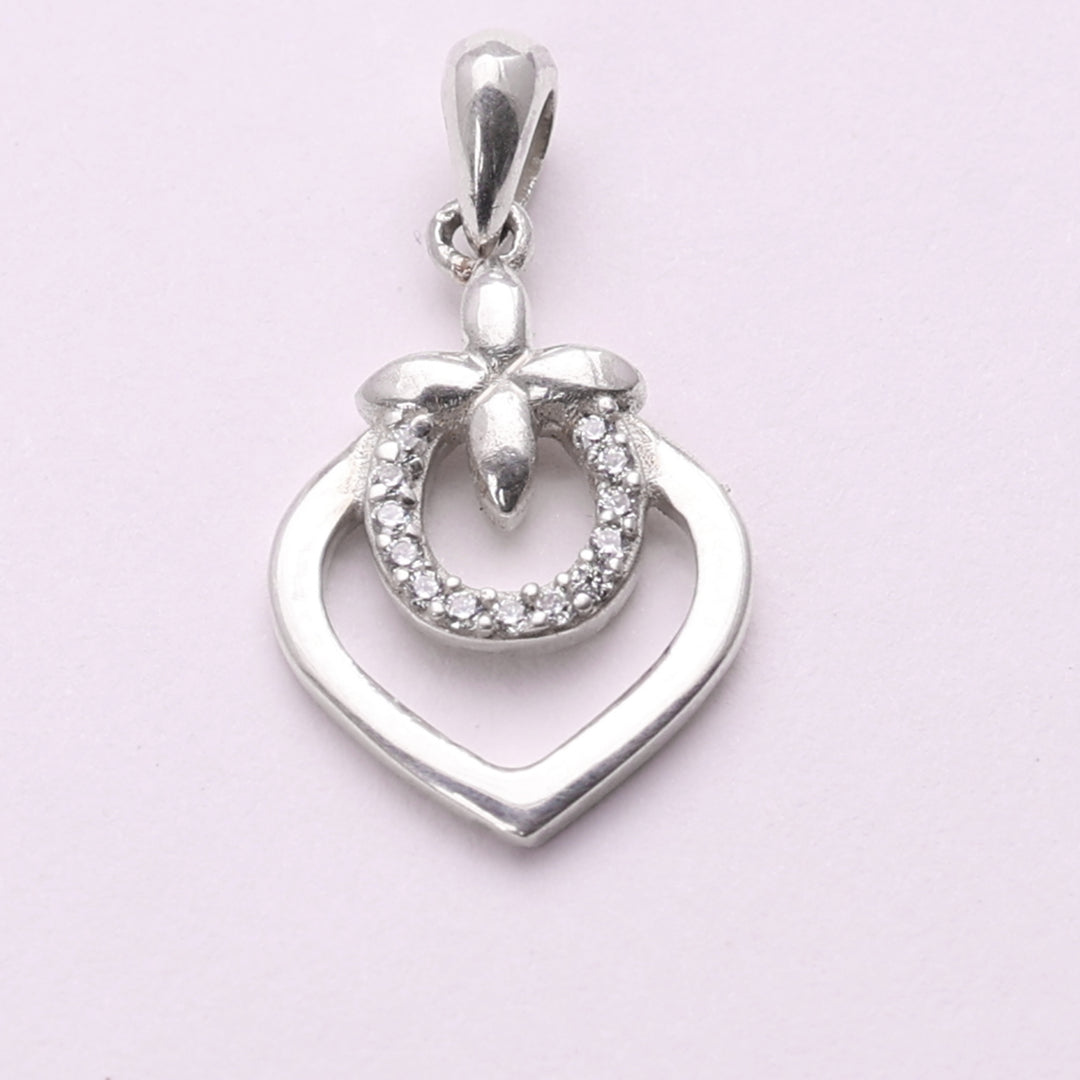 925 Sterling Silver Heart Cluster Pendant Necklace for Women