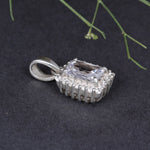 Load image into Gallery viewer, 925 Sterling Silver Baguette Cubic Zirconia Pendant Necklace for Women
