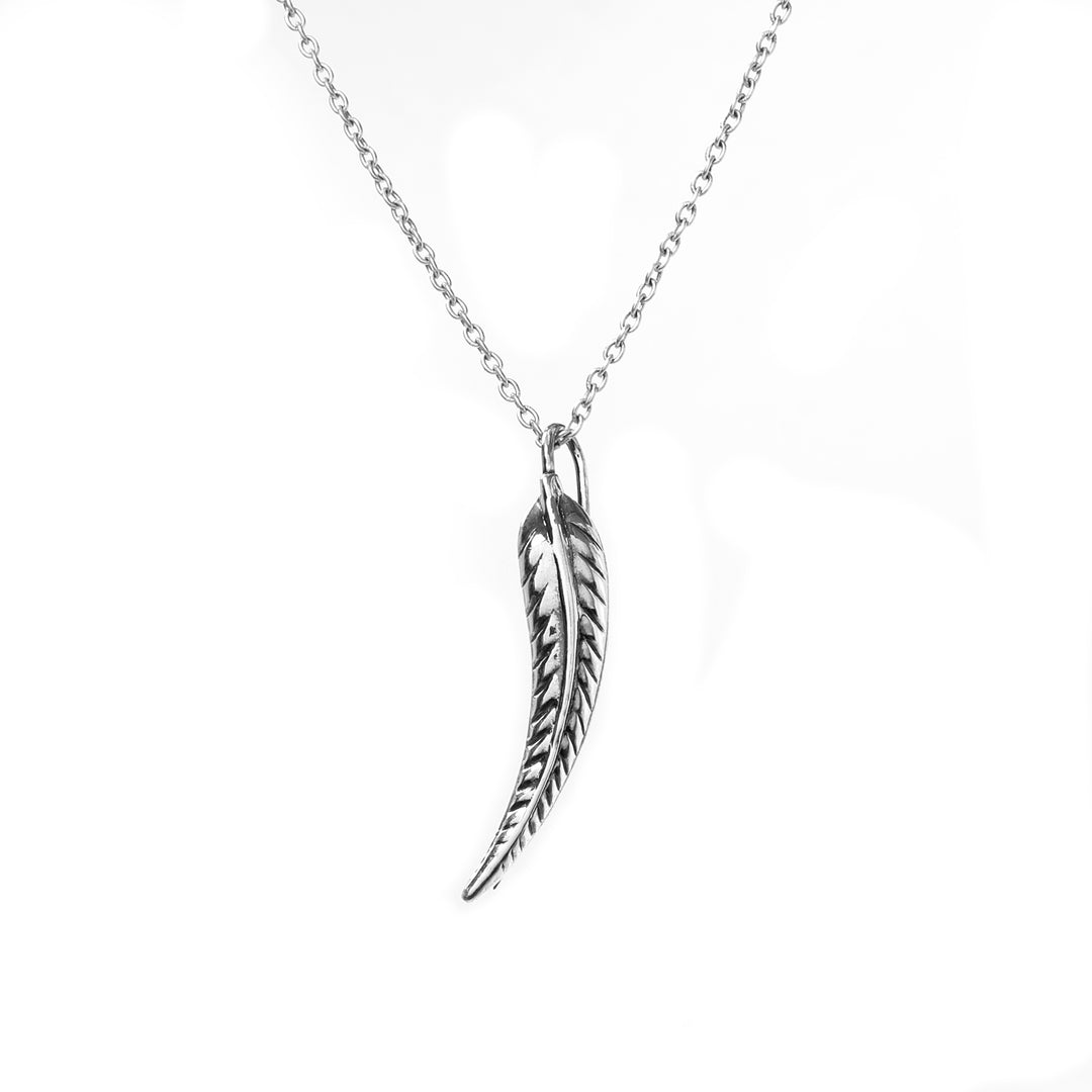 925 Silver Feather Pendant Necklace for Women | Gift Jewelry