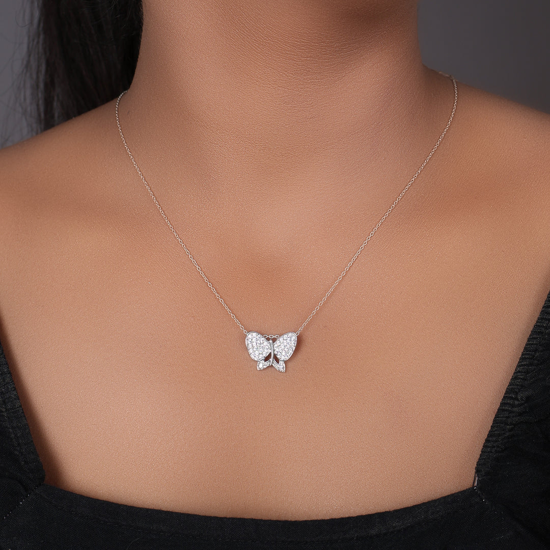 925 Silver Butterfly Necklace for Women | Gift Jewelry