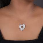 Load image into Gallery viewer, 925 Silver Diamond Heart Pendant Necklace for Women | Gift
