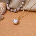 Load image into Gallery viewer, Collar solitario de oro con circonita cúbica para mujer | Regalo
