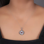 Load image into Gallery viewer, 925 Silver Round Quartz Pendant Necklace | For Women | Gift
