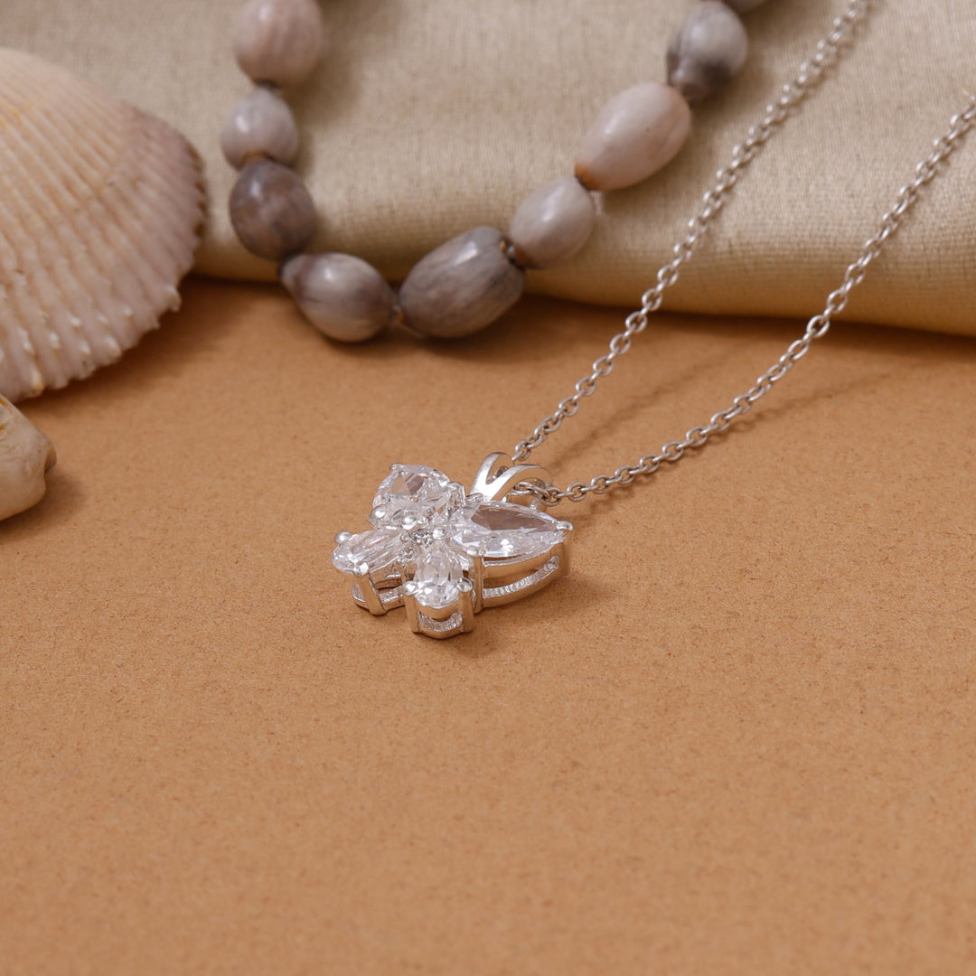 925纯银蝴蝶吊坠项链 | 立方氧化锆礼品