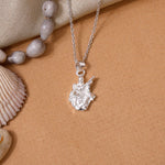 Load image into Gallery viewer, Handcrafted Silver Saraswati Veena Pendant – Traditional Temple Jewelry
