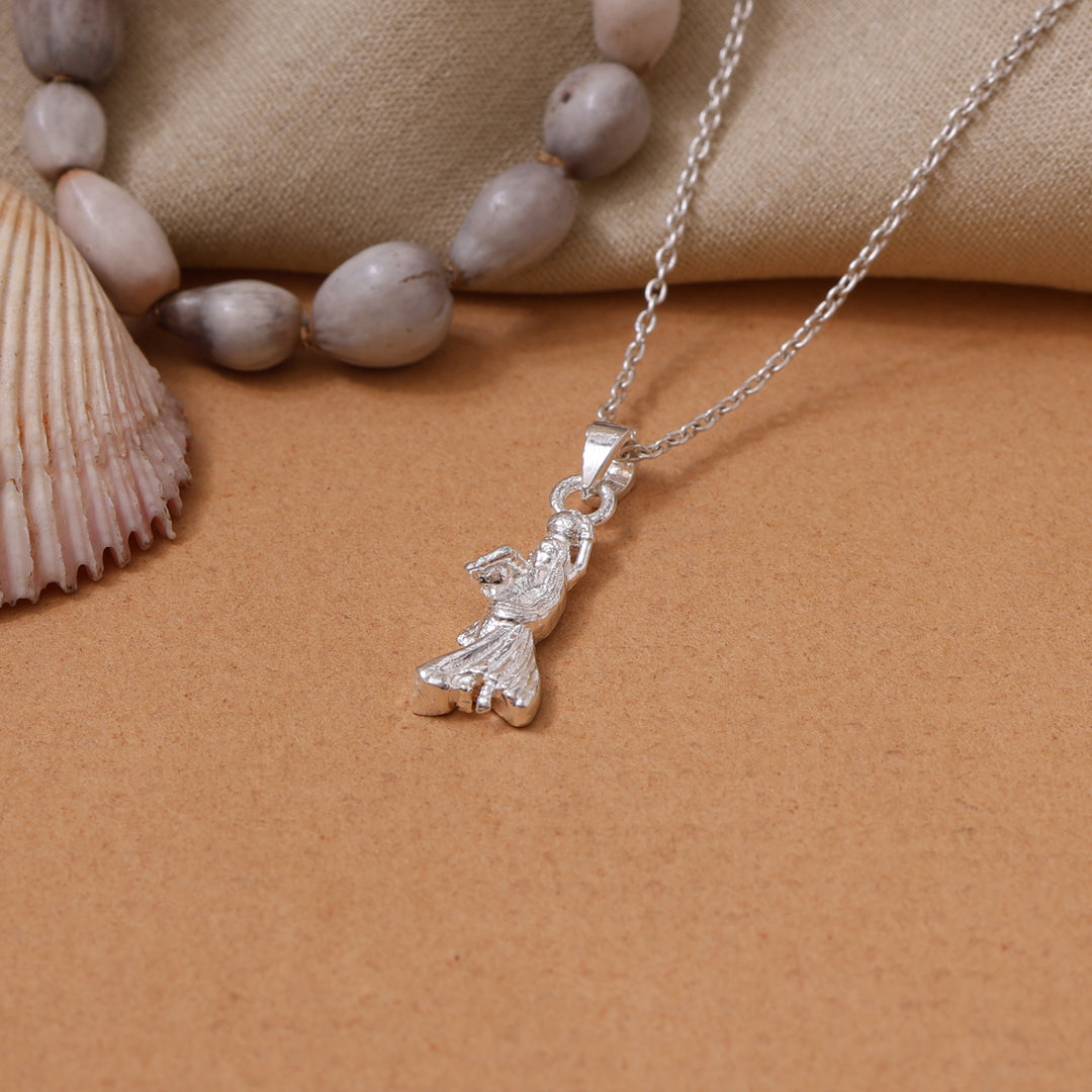 Collar con colgante religioso de plata 925 | Para mujer | Uso diario